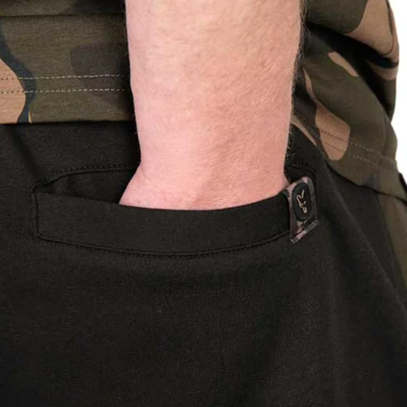 Панталони FOX LW Black with Camo Combat Joggers