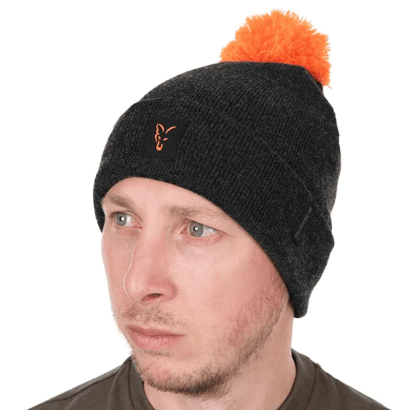 Зимна шапка FOX Collection Bobble Hat - B/O