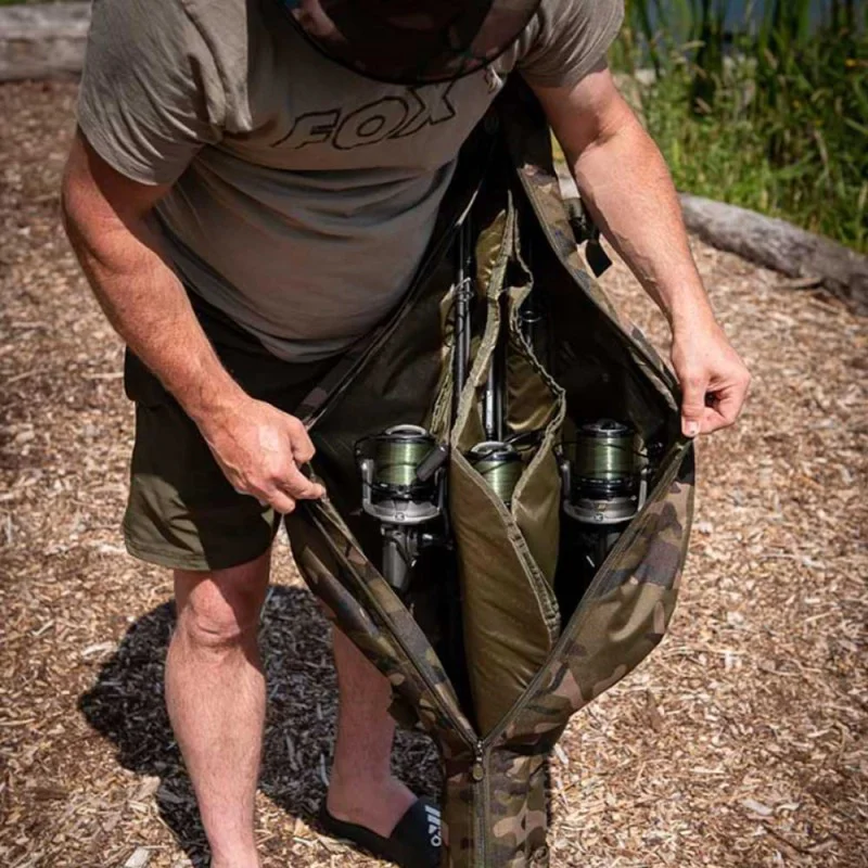 Калъф за въдици FОХ Саmоlіtе 12ft Tri Sleeve