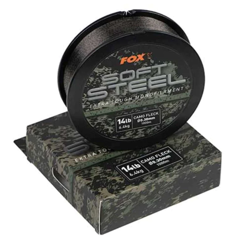 Монофилно влакно FOX Soft Steel Fleck Camo Mono 1000m