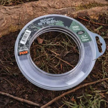 Шок лидер FOX Soft Steel Fleck Camo Leader 100m