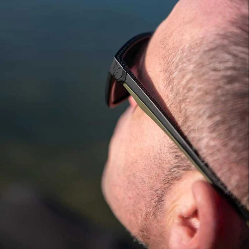 Очила FOX Collection Green Black Shades-Brown Lense