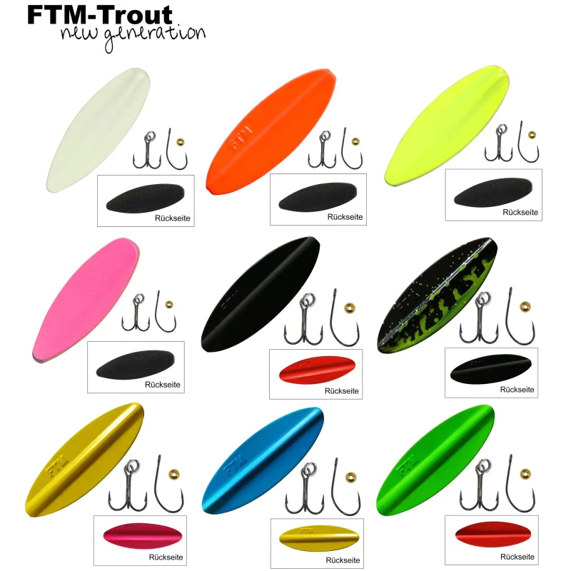 Проходна клатушка FTM Tornado UV Color Inline Spoon 7.5g