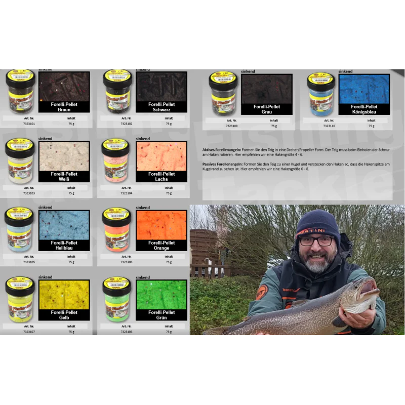 Потъваща паста FTM Trout Finder Bait - Trout Pellet Sinkend