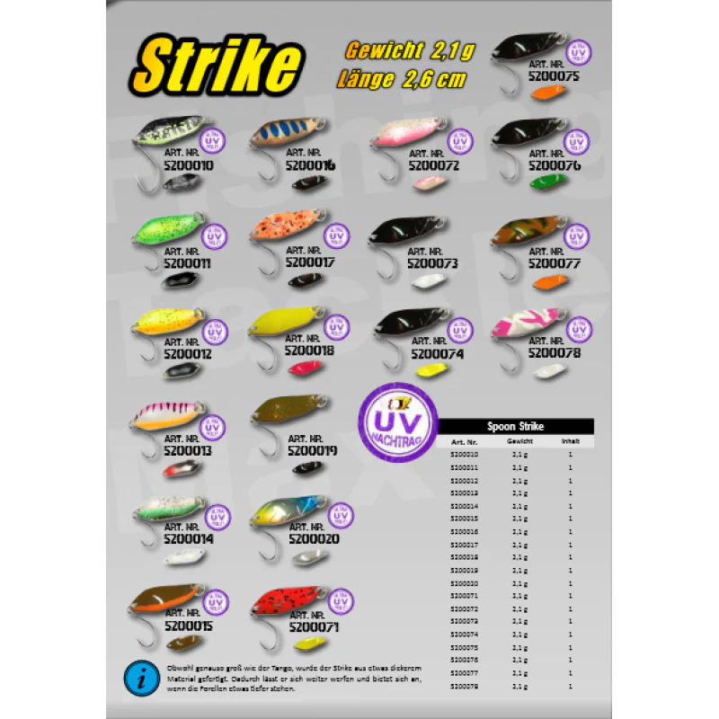 Клатушка FTM Strike Spoon 2.1g