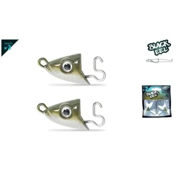 Джиг глава FIIISH Black Eel No2 Jig Head 4g Shallow - Kaki