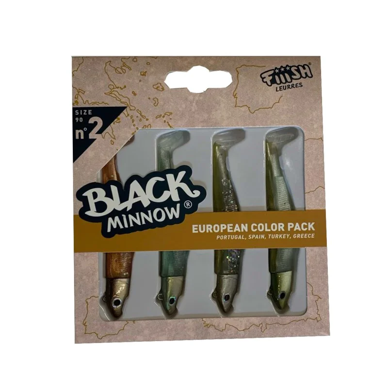 Силиконова примамка FIIISH Black Minnow No2 European Color Pack