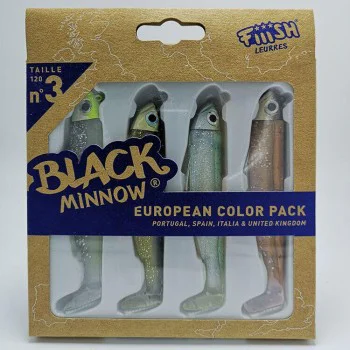 Силиконова примамка FIIISH Black Minnow No3 - European Color Pack 12g