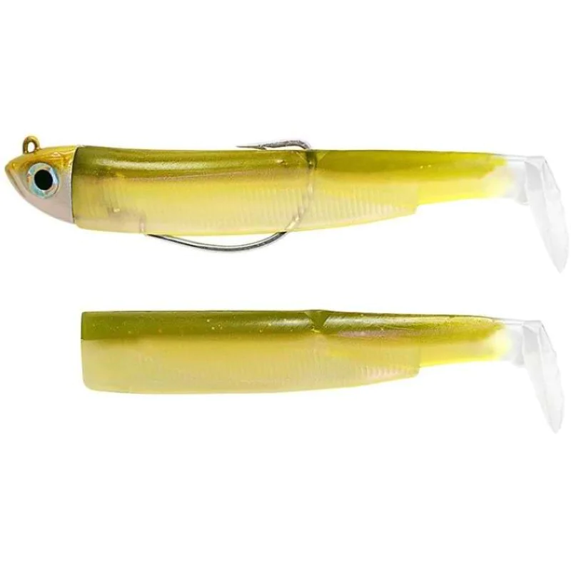 Силиконова примамка FIIISH Black Minnow No2 Combo Jig Head 5g - 2 Lure Bodies 9cm