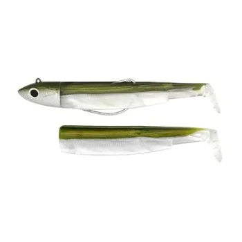 Силиконова примамка FIIISH Black Minnow No3 Combo Jig Head 37g - 2 Lure Bodies 12cm