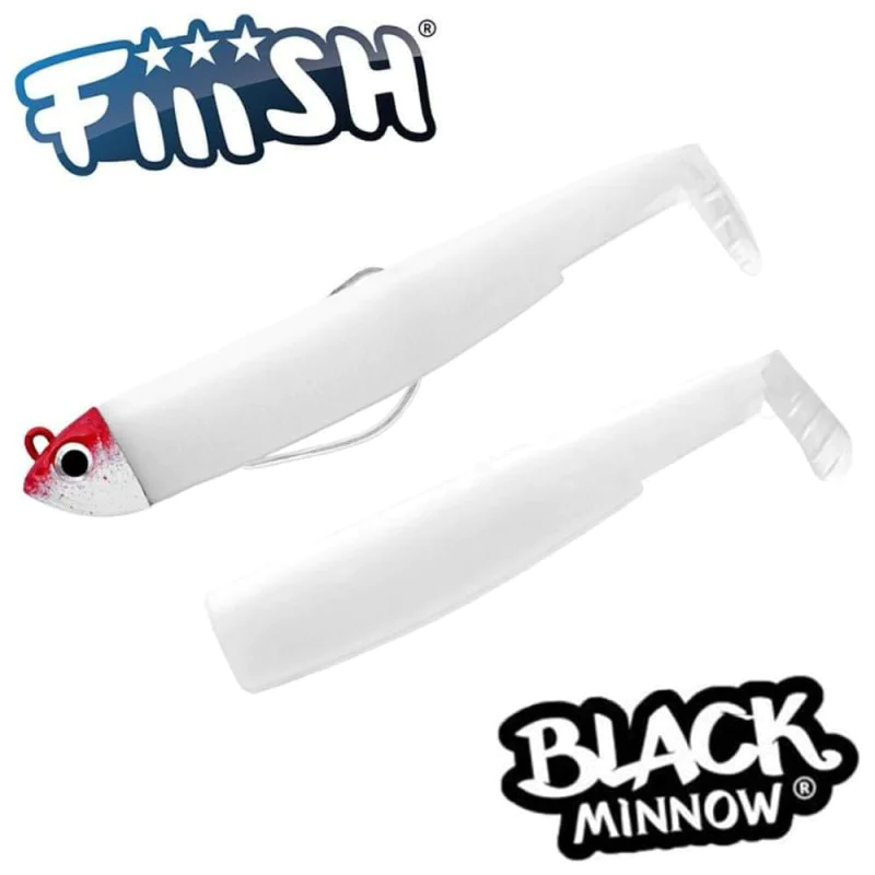 Силиконова примамка FIIISH Black Minnow No2.5 Combo Jig Head 8g - 2 Lure Bodies 10.5cm