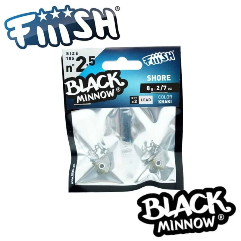 Джиг глава FIIISH Black Minnow No2.5 Jig Head 8g Shore