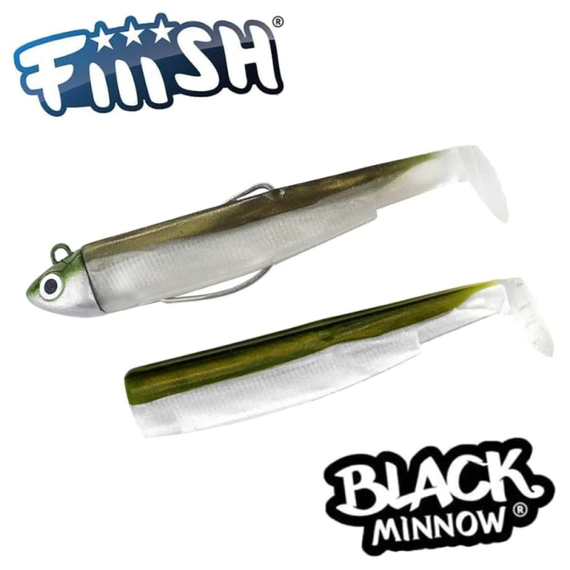 Силиконова примамка FIIISH Black Minnow No2.5 Combo Jig Head 26g - 2 Lure Bodies 10.5cm