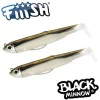 Силиконови примамки FIIISH Black Minnow No2.5 Double Combo 2 Jig Heads 8g - 2 Lure Bodies 10.5cm