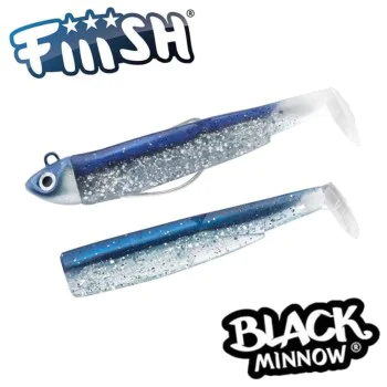 Силиконова примамка FIIISH Black Minnow No2.5 Combo Jig Head 12g - 2 Lure Bodies 10.5cm