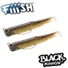Силиконова примамка FIIISH Black Minnow No3 Double Combo 2 Jig Heads 16g - 2 Lure Bodies 12cm