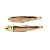 Силиконова примамка FIIISH Black Minnow No1 Double Combo Jig Head 3g-6g - 2 Lure Bodies 7cm