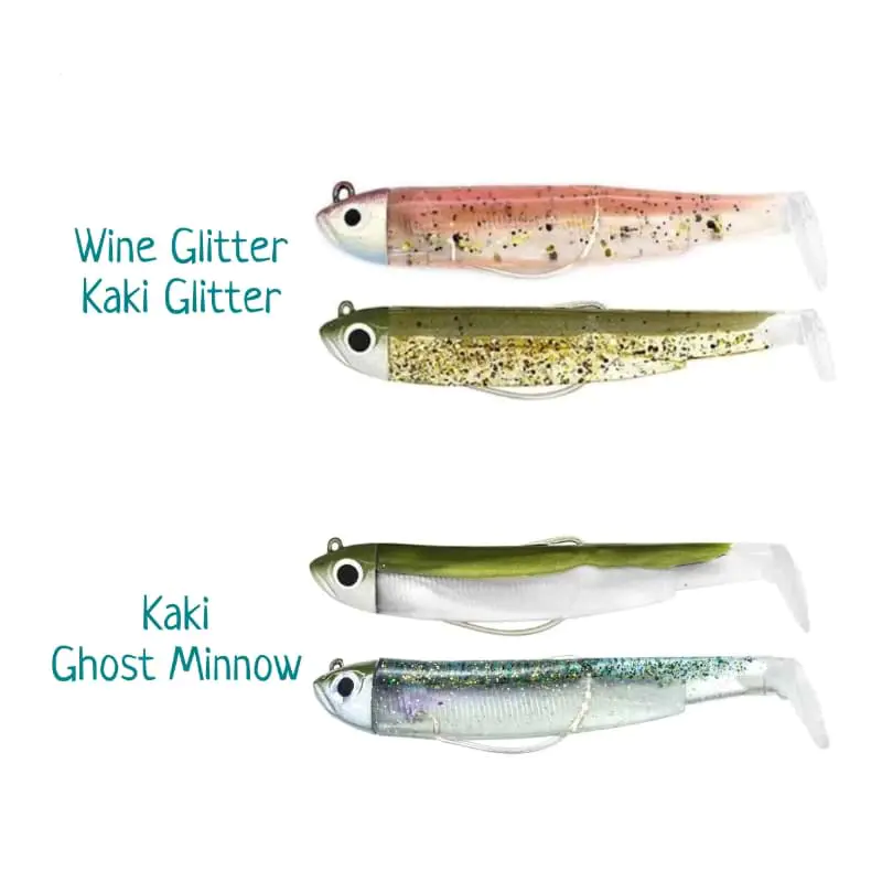 Силиконова примамка FIIISH Black Minnow No1 Double Combo 2 Jig Heads 3g - 2 Lure Bodies 7cm