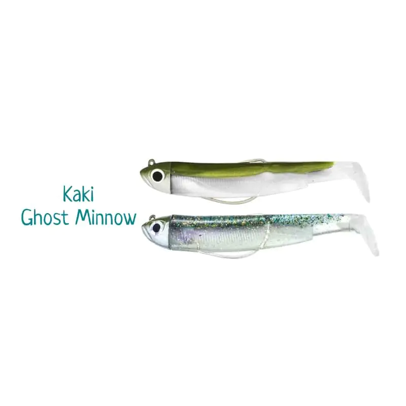 Силиконова примамка FIIISH Black Minnow No1 Double Combo 2 Jig Heads 3g - 2 Lure Bodies 7cm