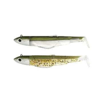 Силиконова примамка FIIISH Black Minnow No1 Double Combo 2 Jig Heads 6g - 2 Lure Bodies 7cm