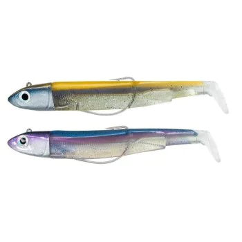 Силиконова примамка FIIISH Black Minnow No3 Double Combo 2 Jig Heads 25g - 2 Lure Bodies 12cm