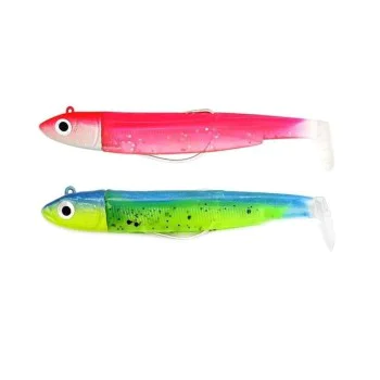 Силиконова примамка FIIISH Black Minnow No1 Double Combo 2 Jig Heads 6g - 2 Lure Bodies 7cm