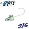 Джиг глава FIIISH Crazy Sand Eel No2 Jig Head 10g Shore