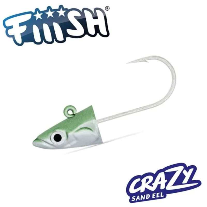 Джиг глава FIIISH Crazy Sand Eel No2 Jig Head 10g Shore