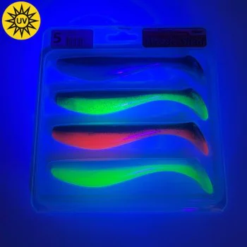 Силиконова примамка FISHUP Wizzle Shad 5 inch - 4pcs - MIX 01