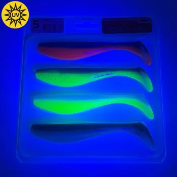 Силиконова примамка FISHUP Wizzle Shad 5 inch - 4pcs - MIX 02