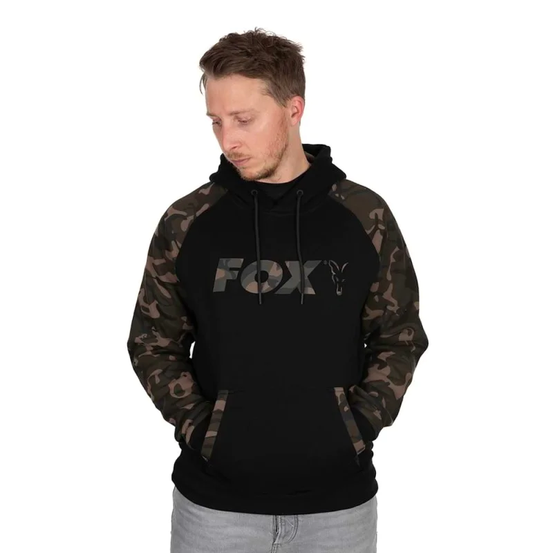 Суитчър FOX Raglan Black with Camo Hoody