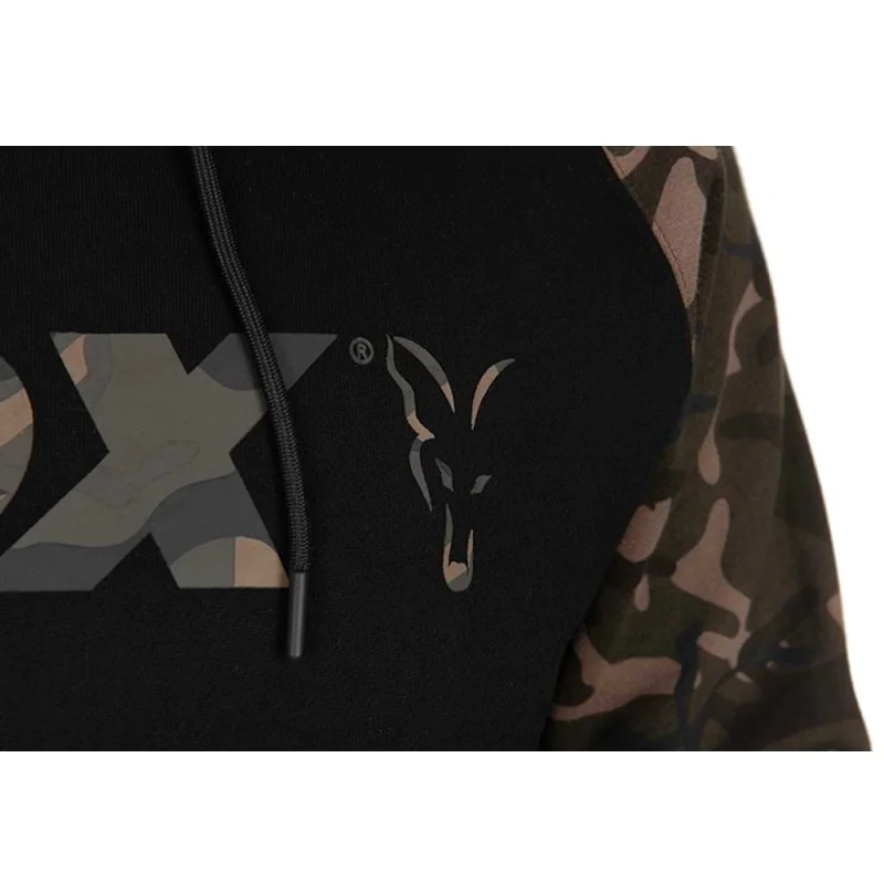 Суитчър FOX Raglan Black with Camo Hoody