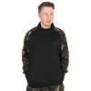 Блуза с цип FOX LW Black Camo QTR Zip