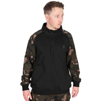 Блуза с цип FOX LW Black Camo QTR Zip