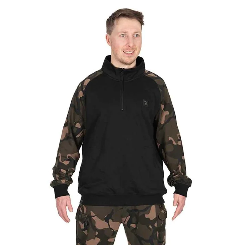 Блуза с цип FOX LW Black Camo QTR Zip