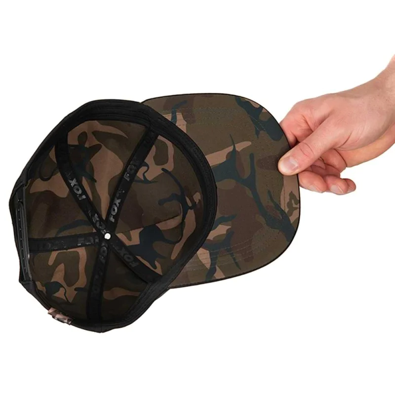 Шапка FOX Black with Camo Flat Peak Snapback Hat