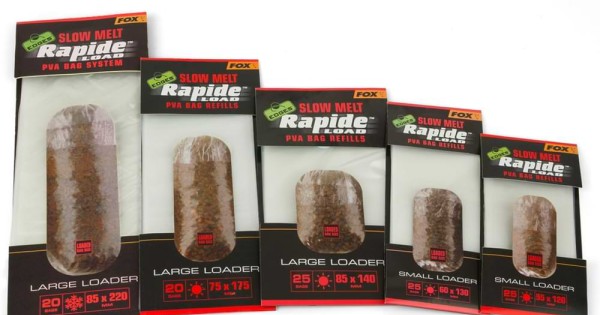 Sachets PVA FOX Edges Rapide Recharge Slow Melt - Nourriture Soluble Pour Pêche à La Carpe - 14