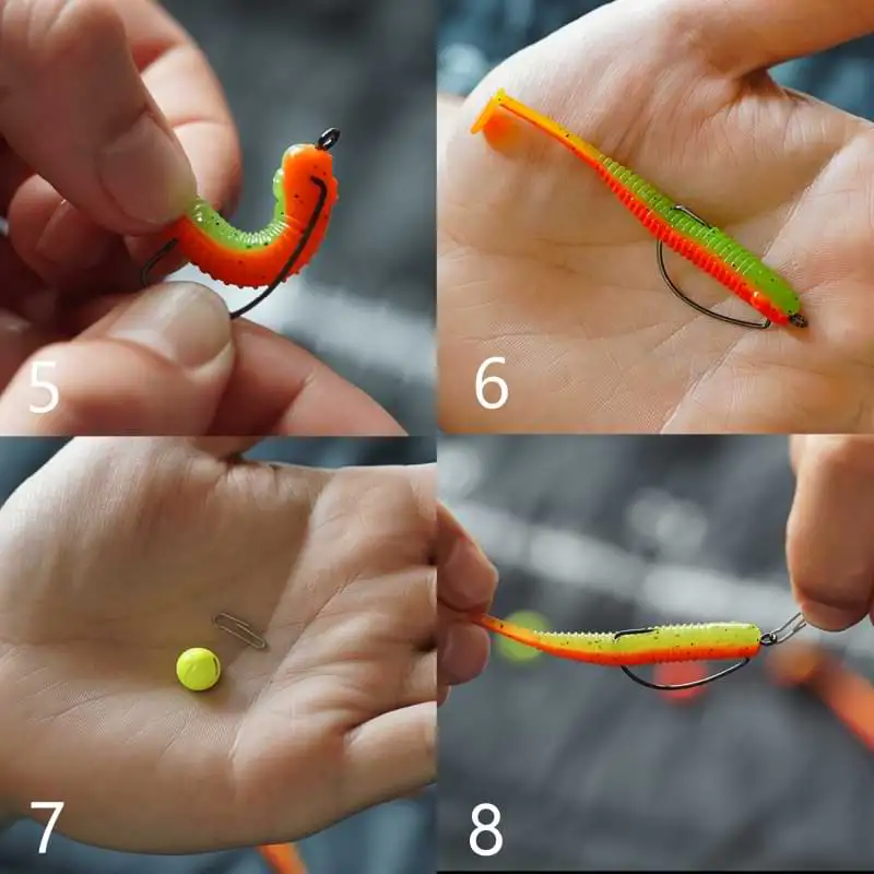 Чебурашка FREESTYLE Tungsten Bottom Jigs Glow-Orange/Chartreuse