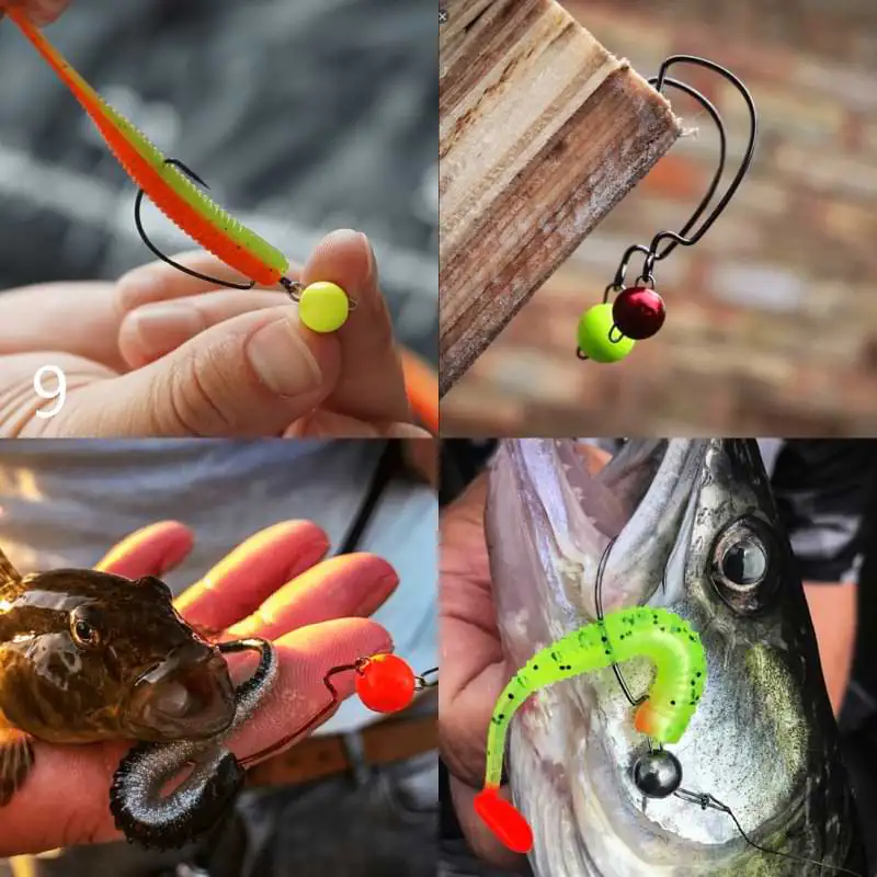 Чебурашка FREESTYLE Tungsten Bottom Jigs Glow-Orange/Chartreuse