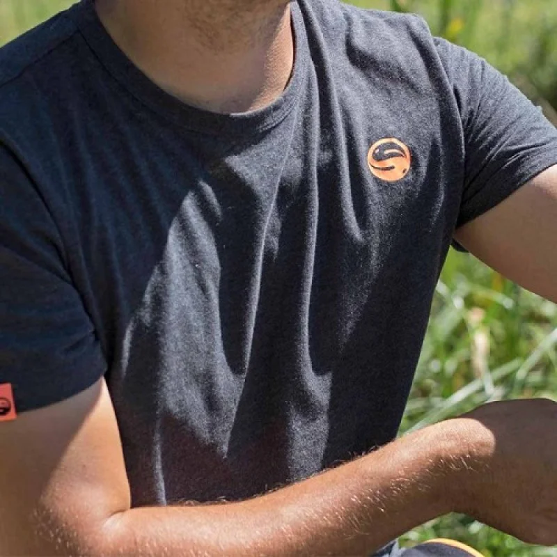 Тениска GURU Brush Logo Tee Heather Charcoa