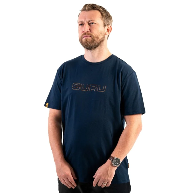 Тениска GURU Glitch Navy Tee
