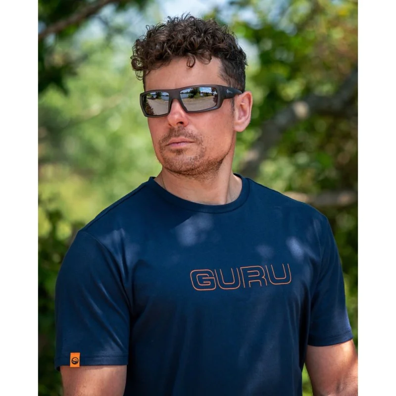 Тениска GURU Glitch Navy Tee