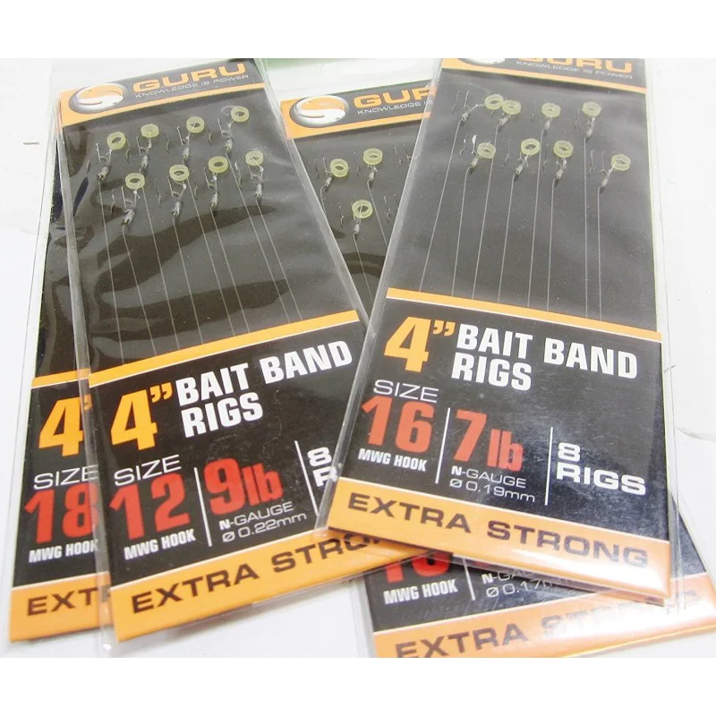 Вързани куки GURU Bait Band Ready Rig 4 inch 10 cm