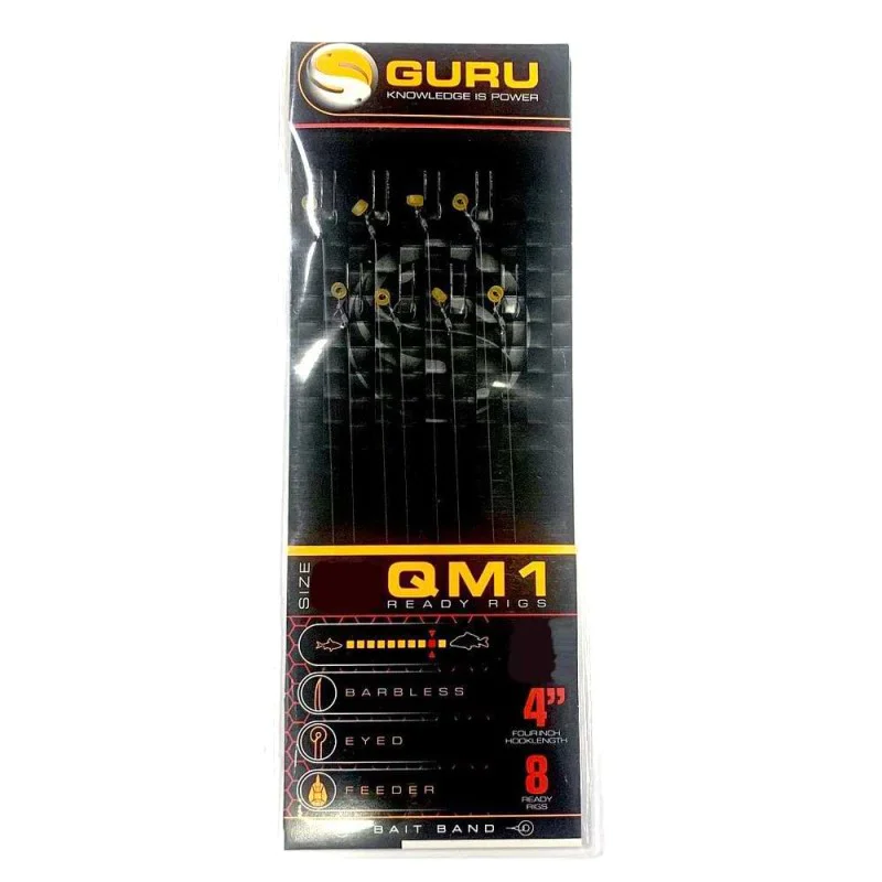 Вързани куки GURU Bait Bands Ready Rigs 4 inch QM14