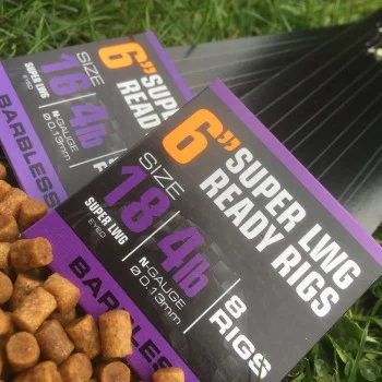 Вързани куки GURU QM1 Bait Band Ready Rigs 4 inch 10 cm