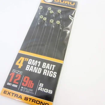 Вързани куки GURU QM1 Bait Band Ready Rigs 4 inch 10 cm