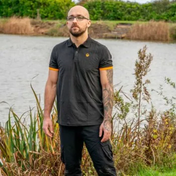 Тениска с яка GURU Kore Polo Black