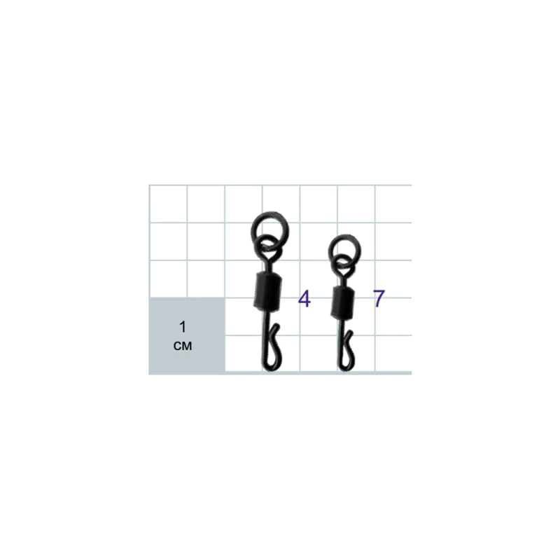 Бърза връзка GURZA Long Q-Shaped Swing Snap with Solid Ring