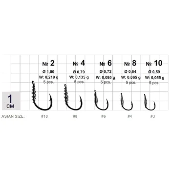 Куки с пружина GURZA Koiso Spring BN