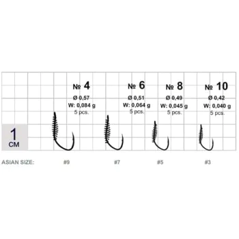 Куки с пружина GURZA Aji Spring BN